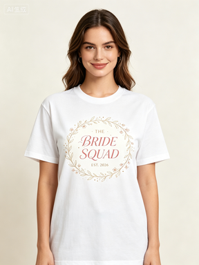 Wedding & Bachelorette custom apparel printed on a tee